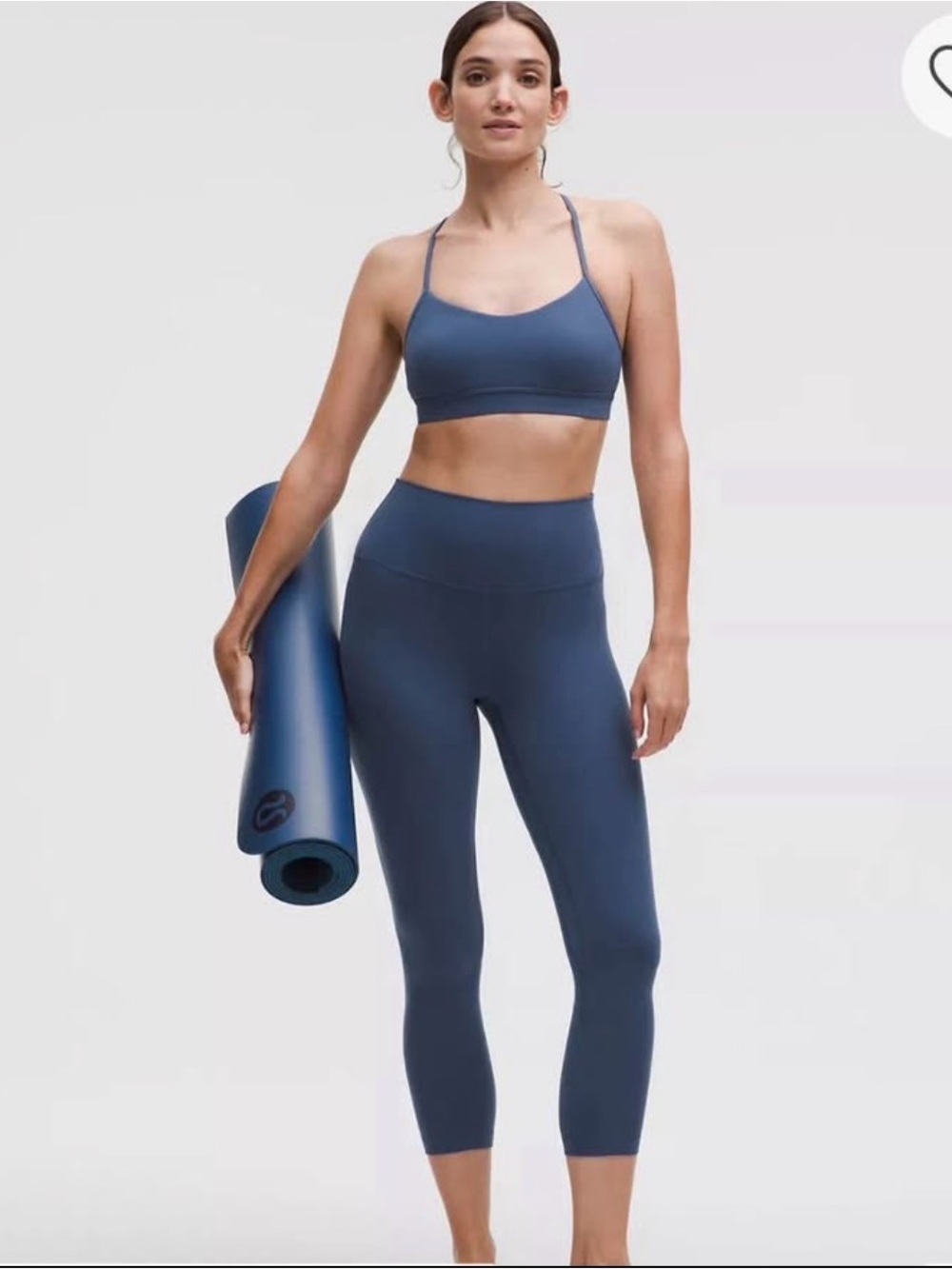 lululemon Align HR Crop Set in Deep Slate Blue